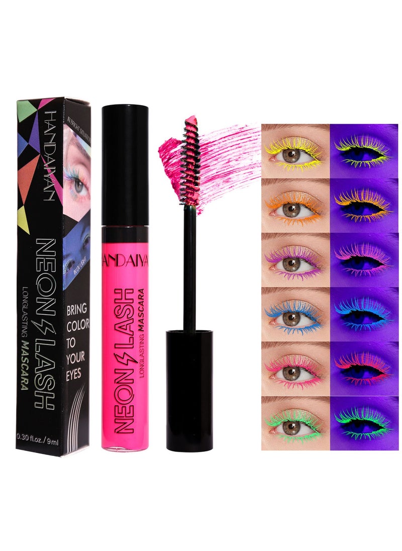 Handaiyan Mascara Volume And Long Waterproof Extreme Volume Colorful Neon Makeup Mascara Intense Length Lasting Curly Slender,Lengthening Smudge-Proof No Clumping,Easy To Apply Best Grande Lash  - Image 1