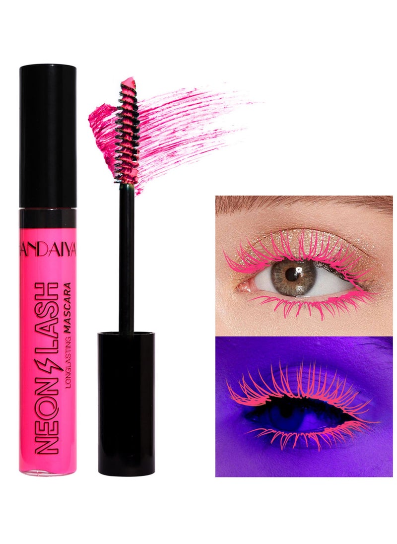 Handaiyan Mascara Volume And Long Waterproof Extreme Volume Colorful Neon Makeup Mascara Intense Length Lasting Curly Slender,Lengthening Smudge-Proof No Clumping,Easy To Apply Best Grande Lash  - Image 2