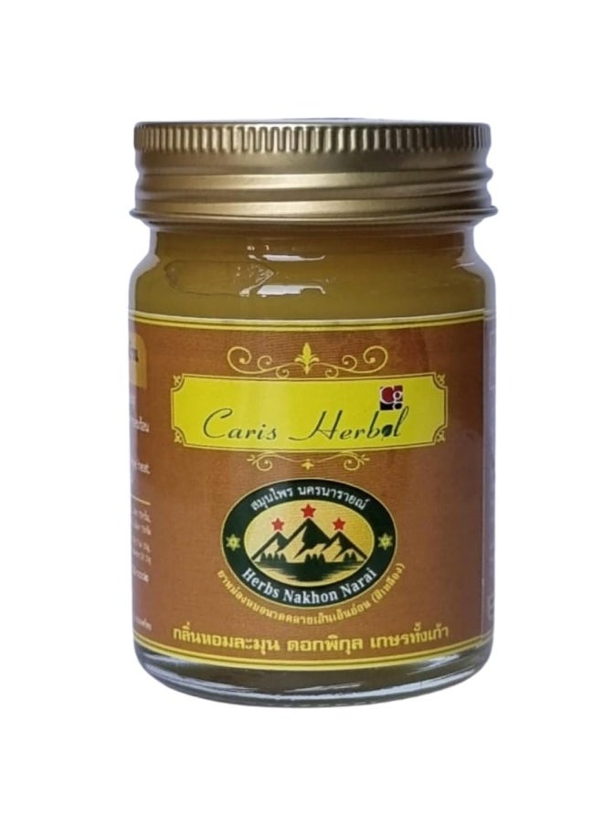CARIS GOLD Caris Herbal Balm Yellow Hot 50 gm  - Image 1