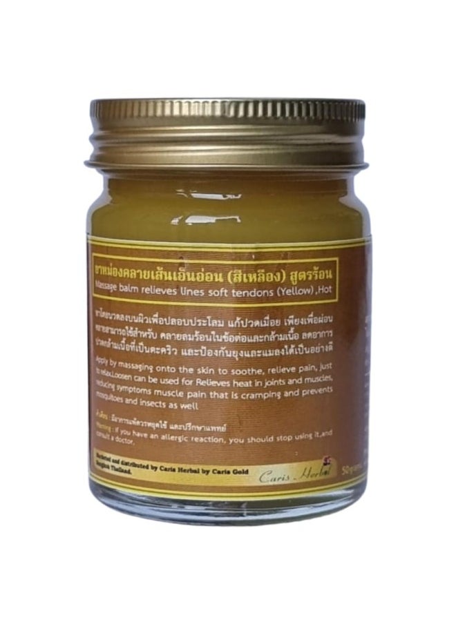 CARIS GOLD Caris Herbal Balm Yellow Hot 50 gm  - Image 2