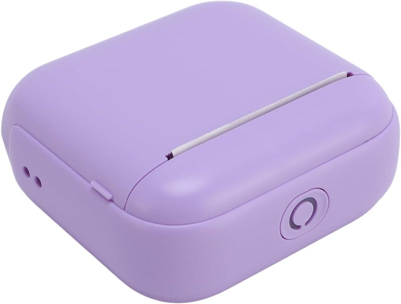 Dpofirs Printer, 203dpi Multi Purpose Wireless Tasche Printers Servant for School Shops (Purple) - Image 5