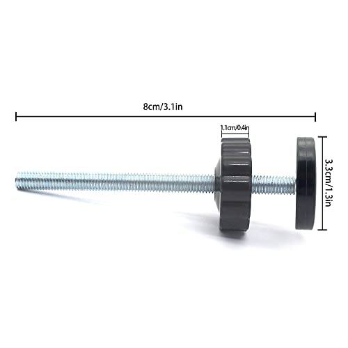 Vmaisi 4 Pack 8MM Baby Gate Threaded Spindle Rod - 8CM Short for Safety Pressure Gates - Image 1