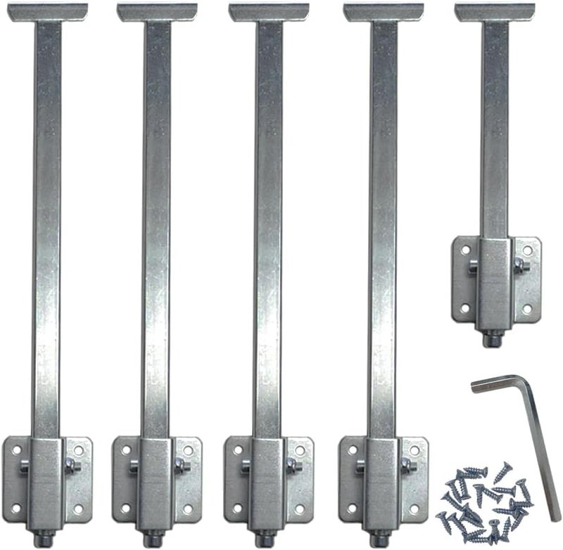 MY RUSTIC Undermount Sink Repair Kit, Brackets for Fallen Sink Support, Alloy Steel, Silver Gray, Undermount, 5 Count - Image 1