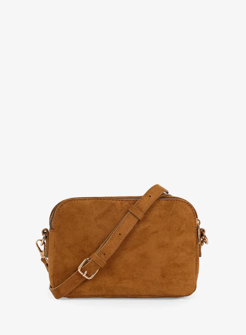 Suede Crossbody Bag
