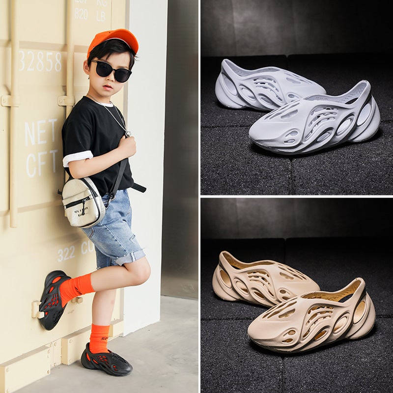 2021 Children'S Hole Shoes Coconut Shoes Hollow Medium And Large Children'S Light Soft Bottom Children'S Shoes - Image 3