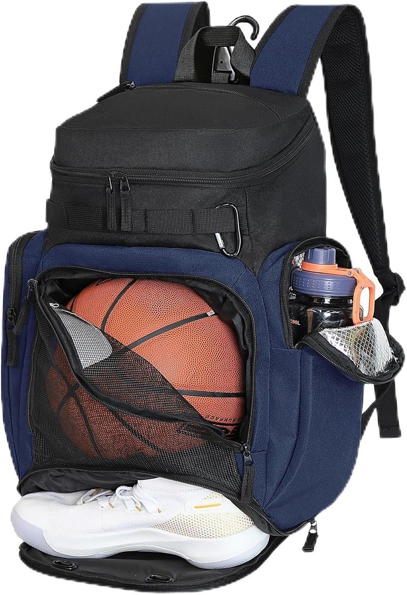 LARIPOP Basketball Backpack Large Sports Bag, Gym Bag with Ball Compartment and Shoe Compartment to Store Sports Shoes Water Bottles Laptops and Daily Necessities, Widely Used in Basketball, Soccer - Image 1