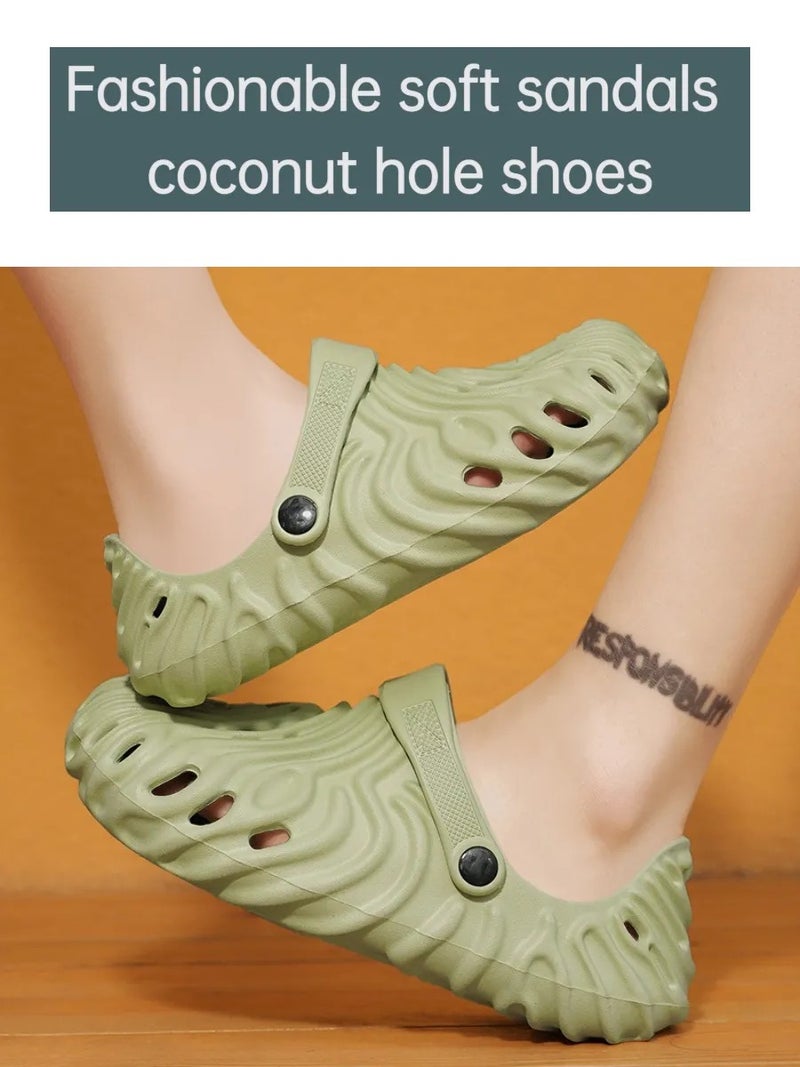 Men's Breathable Clogs Sandals, Dual-Wear Closed-Toe Slides, EVA Soft Sole Beach & Summer Casual Shoes, Lightweight Non-Slip Footwear for Men - Image 1