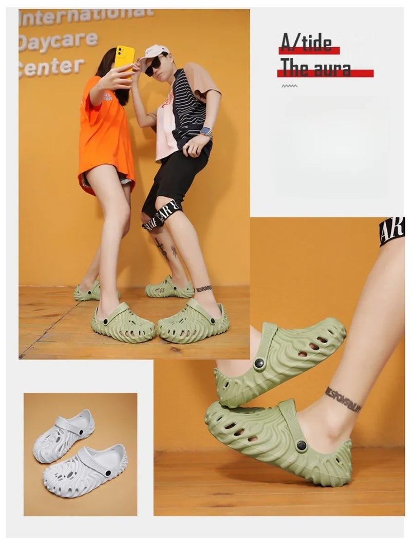 Men's Breathable Clogs Sandals, Dual-Wear Closed-Toe Slides, EVA Soft Sole Beach & Summer Casual Shoes, Lightweight Non-Slip Footwear for Men - Image 5