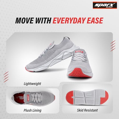 SPARX Sports Shoe SM-680 Grey for Men - Image 4