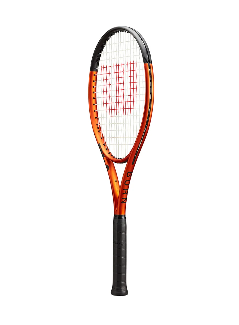 Wilson  Burn 100Ls V5.0 Tennis Racket, 18x16, Adults, Intermediate/ Advanced - Orange/ Black  | Best Price UAE
