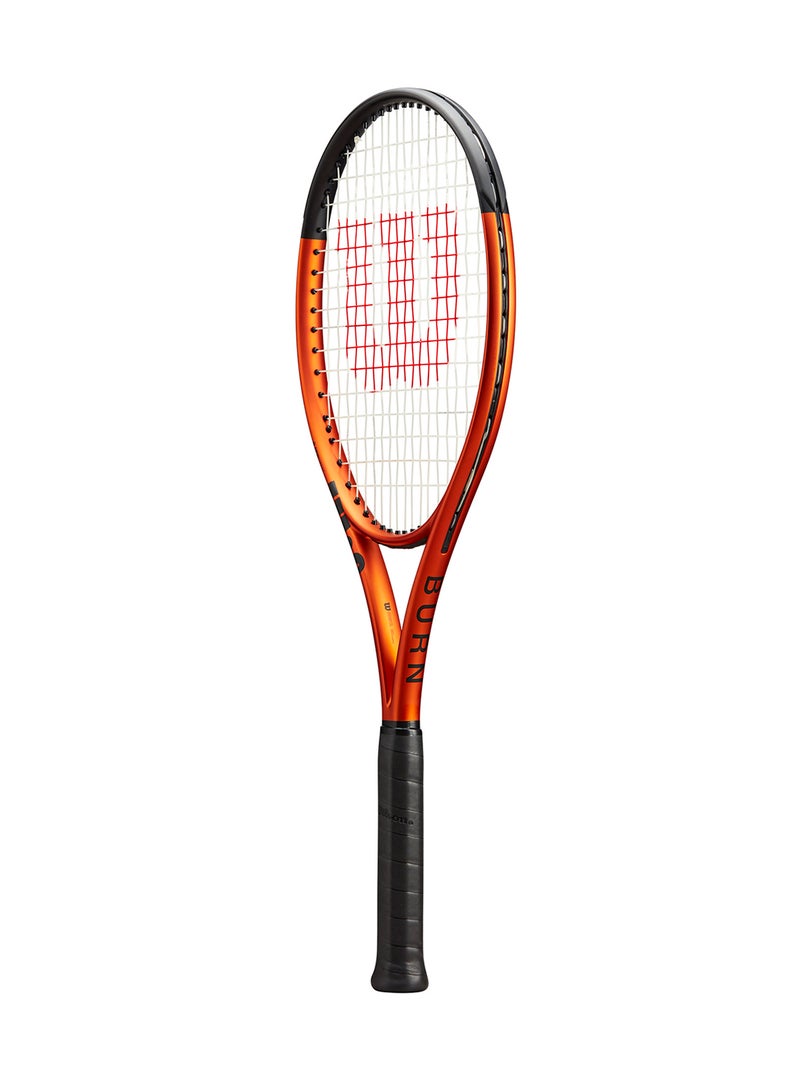 Wilson Burn 100Ls V5.0 Tennis Racket, 18x16, Adults, Intermediate/ Advanced - Orange/ Black - Image 3