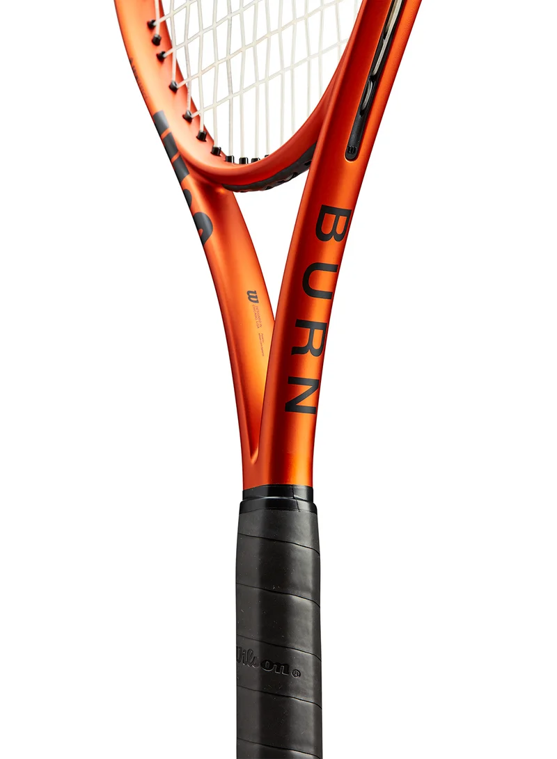 Wilson  Burn 100Ls V5.0 Tennis Racket, 18x16, Adults, Intermediate/ Advanced - Orange/ Black  | Best Price UAE