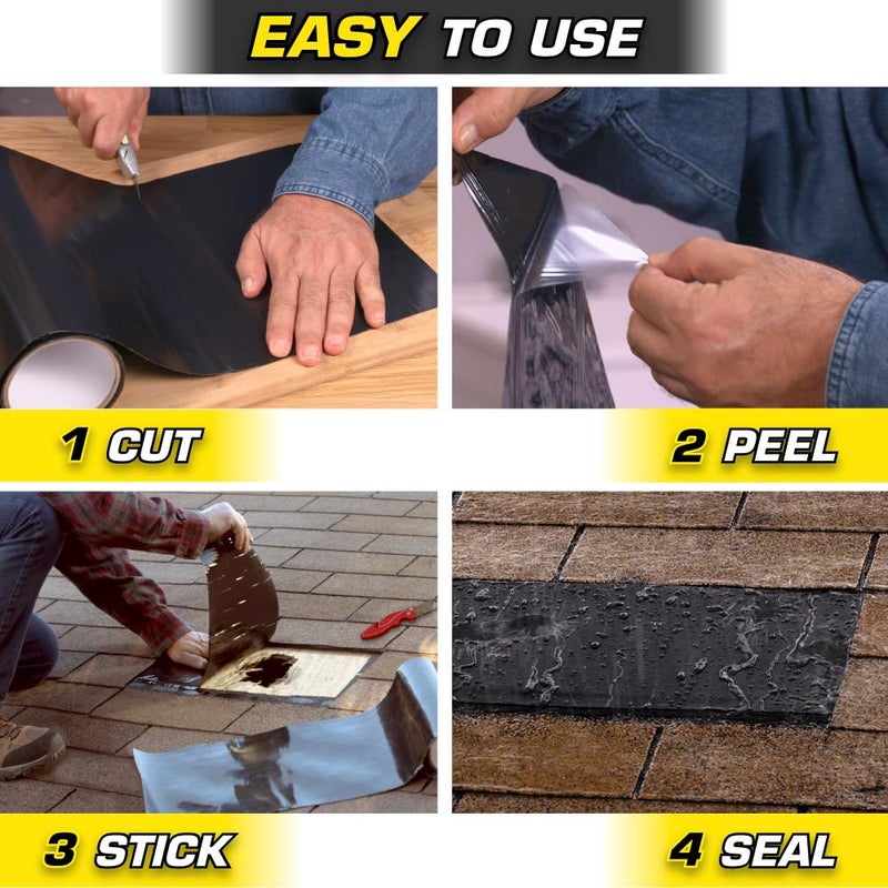 FLEX TAPE Flex Seal General Purpose Repair Tape, 4" X 1.67 Yds, Clear - Image 4