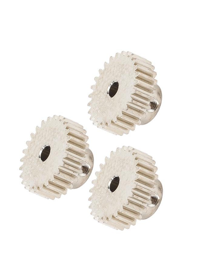 Thoraya 3PCS Metal Motor Gears with Set Screws M0.6 Module 3.175mm Hole Diameter Pinion Gear for 1/10 RC Car Truck 26T  - Image 3