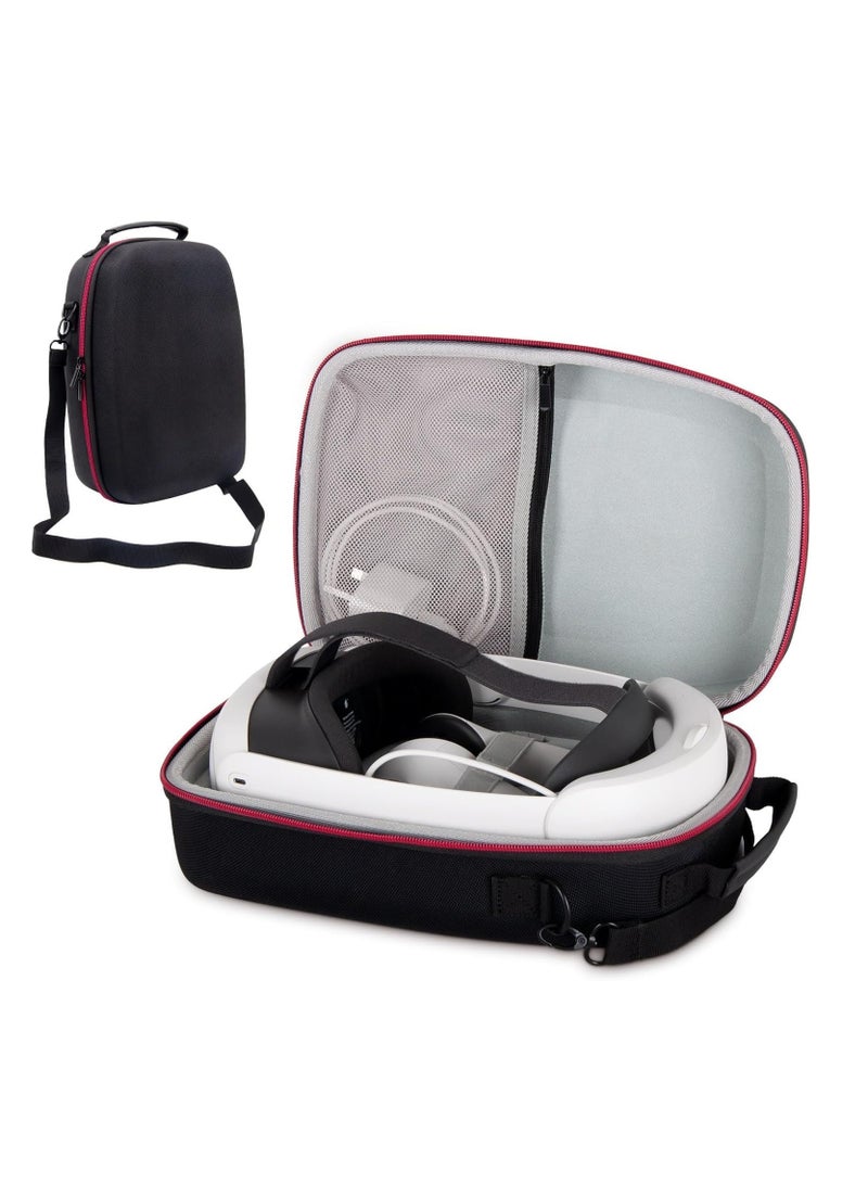 Carrying Case for Meta Quest 3 VR Headset  Gaming Console, Portable Case with Shoulder Belt, Waterproof Shockproof Storage Bag with Mesh Pocket for Meta Quest 3 Accessories - Image 1