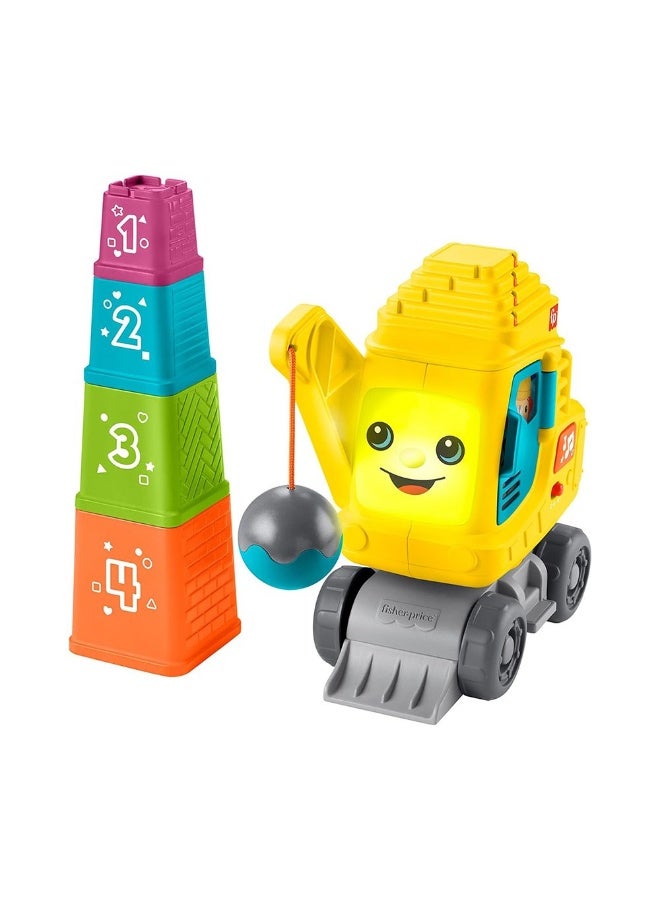Fisher-Price Count & Stack Crane Toy With Blocks - Image 3