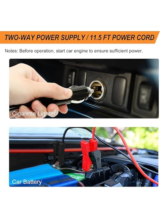 12V 5 Ton Rechargeable Electric Jack Set with 4 in 1 Multifunctional Air Pump for All Car Models - Image 4