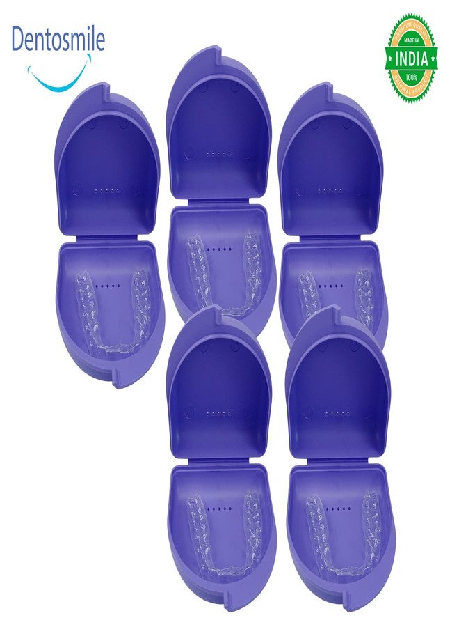 Dentosmile علبة/صندوق/واقي فم لحفظ أجهزة تقويم الأسنان من دينتوسمايل، باللون البنفسجي (5) - Image 2