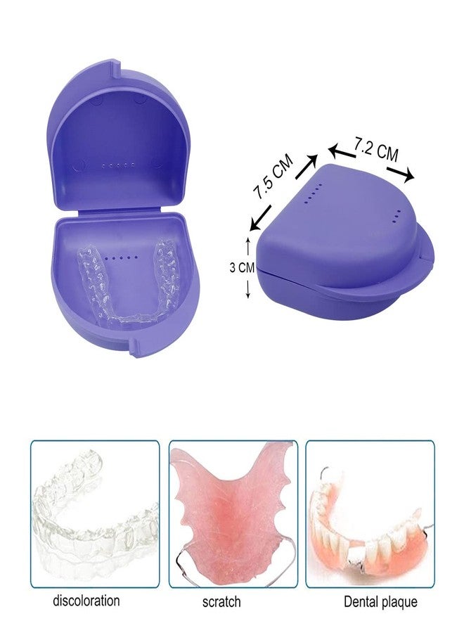 Dentosmile علبة/صندوق/واقي فم لحفظ أجهزة تقويم الأسنان من دينتوسمايل، باللون البنفسجي (5) - Image 3