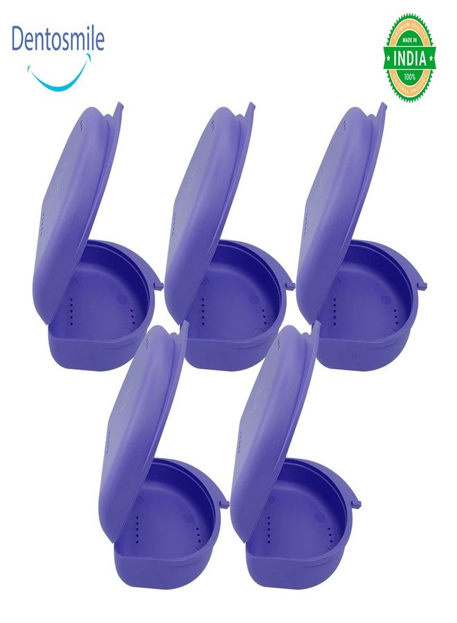 Dentosmile علبة/صندوق/واقي فم لحفظ أجهزة تقويم الأسنان من دينتوسمايل، باللون البنفسجي (5) - Image 5