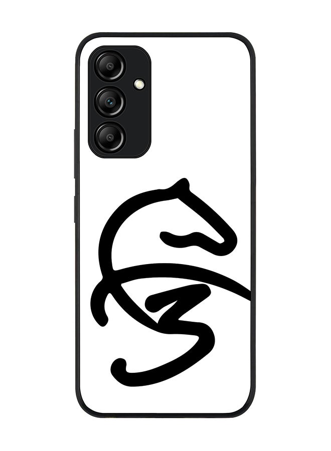 Stylizedd Rugged Black edge case for Samsung Galaxy A34 5G Slim fit Soft Case Flexible Rubber Edges Anti Drop TPU Gel Thin Cover - Faz3 Style White - Image 1