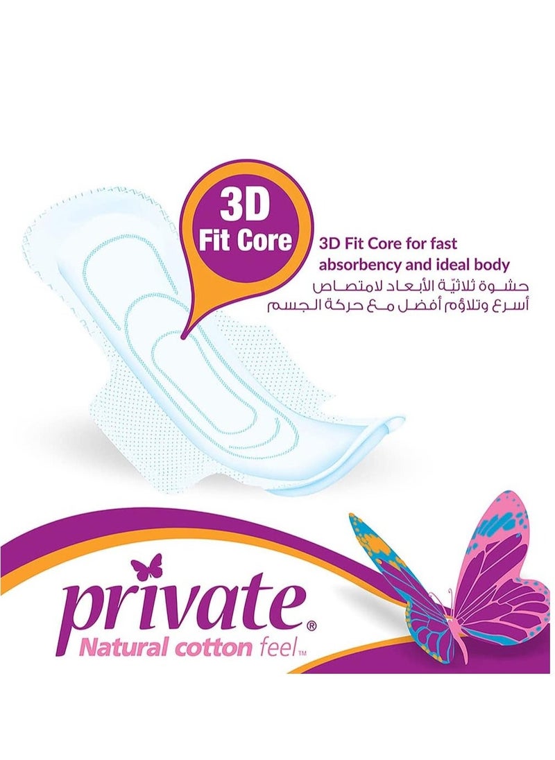 Private Maxi Pocket Feminine Night With Wings 24 Pads - Image 5