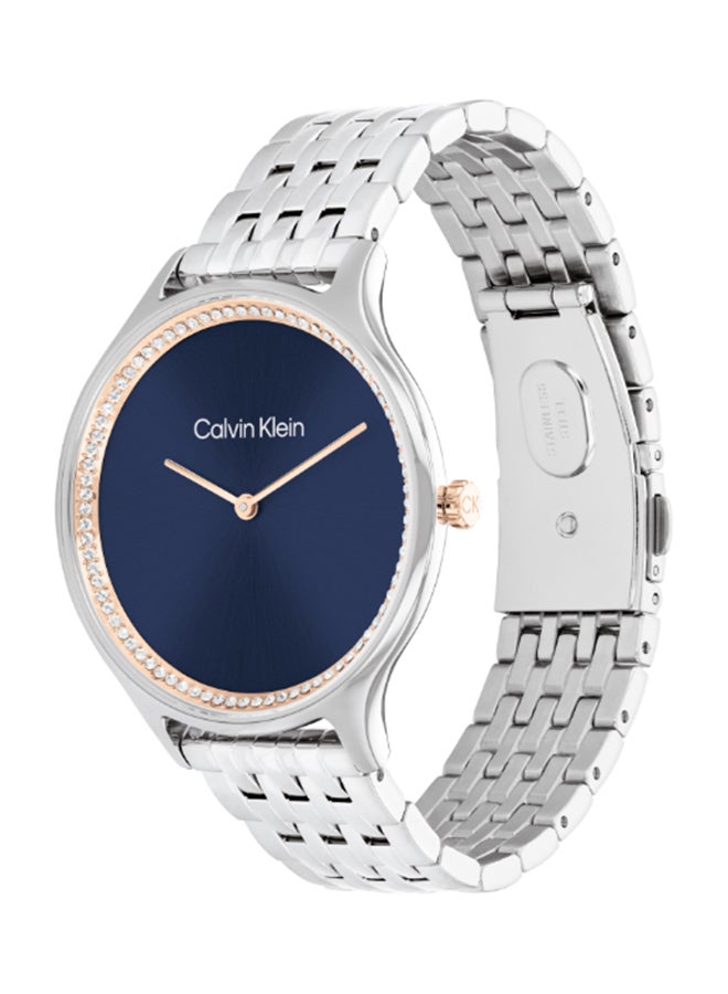 CALVIN KLEIN Round Analog Women's Blue Case Watch - 25100001 - Image 1