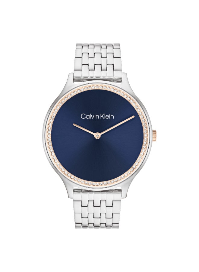 CALVIN KLEIN Round Analog Women's Blue Case Watch - 25100001 - Image 4