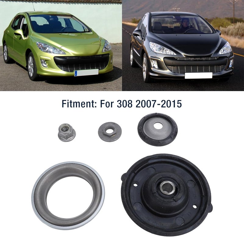Multi-style matching design Front Suspension Strut Top Mounts Bearings Kit, Metal Rubber for 308 2007 2015 Front Spring Torsion Bar 5031 F0 5031F0 with Placement on Vehicle Stain resistant - Image 2
