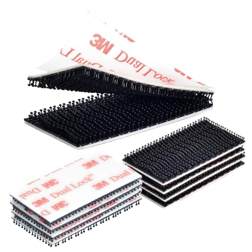 Ndcadhesive Dual Lock SJ3550 Made of 3M 1" x 2" 8 PCS Heavy Duty Reclosable Fastener Mounting Strips Self Mating Interlocking Hook for Indoor Outdoor Home Office Deco - Image 1