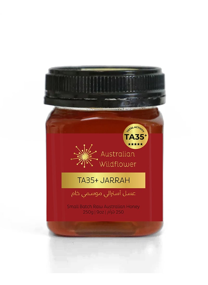 Australian Wildflower TA35+ Jarrah Raw Honey 250g (MGO 2001+ equiv) - Glyphosate Free, Antioxidant, Antifungal, Low GI, Medicinal, Single Origin - Image 1