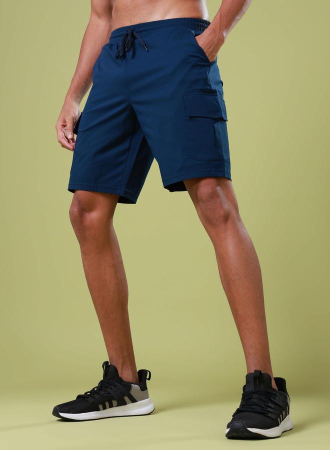 تكنوسبورت شورت رجالي تكنوسبورت بقصة ضيقة سادة مع تقنية فليكسي - Image 5