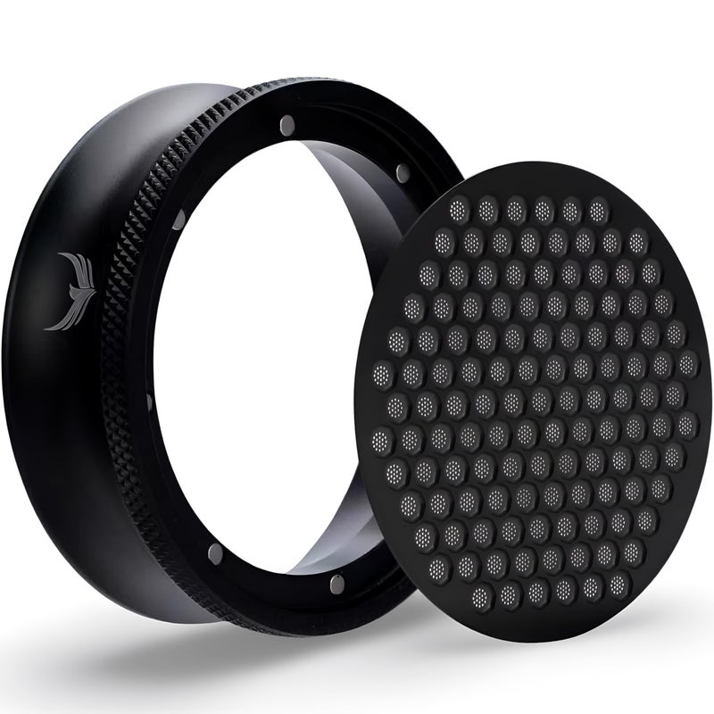 KNODOS 58mm Magnetic Espresso Portafilter Dosing Funnel and Puck Screen Set Coffee Dosing Ring And Filter Compatible with 58mm Portafilter Basket Premium Espresso Machine Accessories - Image 2