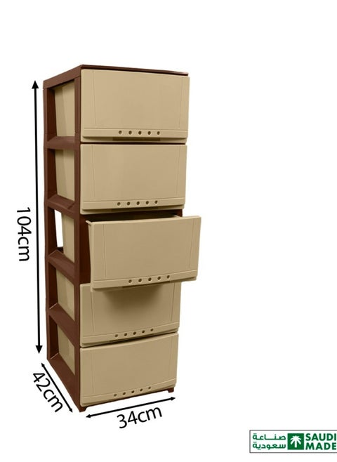 Chest of 5 Drawers 42×34×104 cm