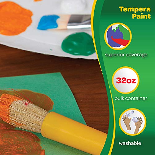 Crayola Washable Tempera Paint For Kids, Red Paint, Classroom Supplies, Non Toxic, 32 Oz Squeeze Bottle - Image 4