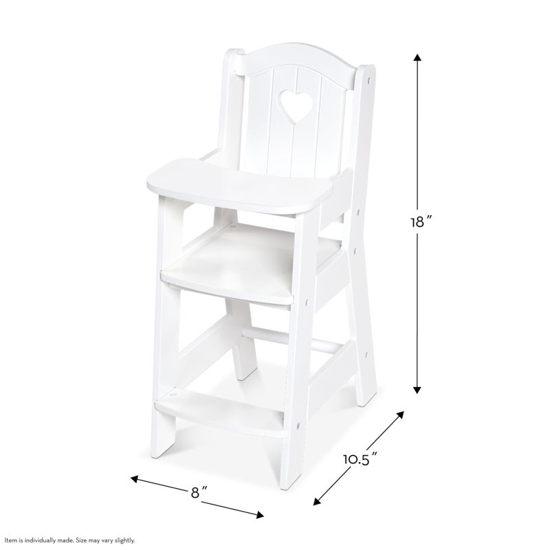 Melissa & Doug Play High Chair Pretend Play High Chair Baby Doll Accessories - Image 4