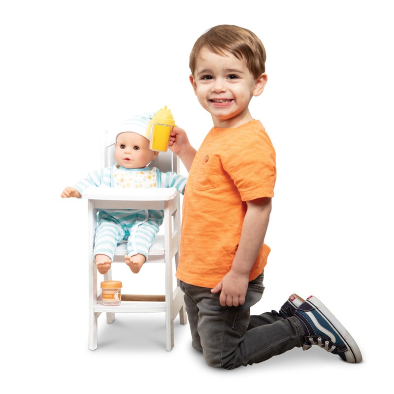 Melissa & Doug Play High Chair Pretend Play High Chair Baby Doll Accessories - Image 3