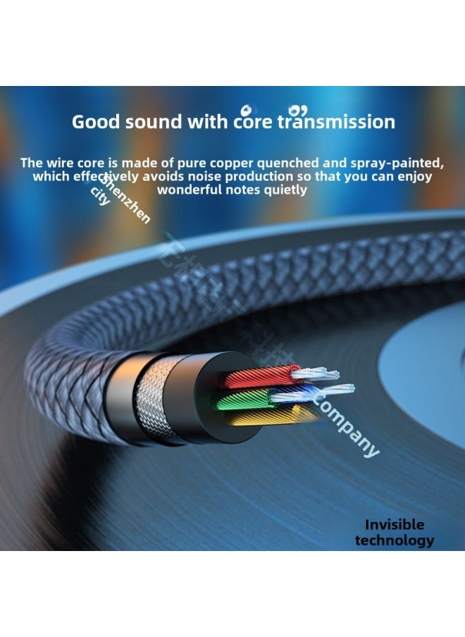 Generic - USB To 3.5mm Computer USB External Sound Card Digital Audio HIFI Adapter To Connect Sound Card Headphones-Color:KT0210 DAC 96k No Hole Blue-Length:15CM - Image 1