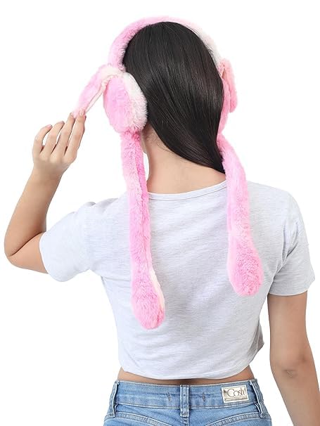 UMANI Premium Faux Fur Winter Earmuffs with Long Scarf Tails for Kids & Adults – Ultra-Soft Tie-Dye Plush Ear Warmers, Rainbow Headband Accessory for Cold Weather, One Size Fits All - Image 5