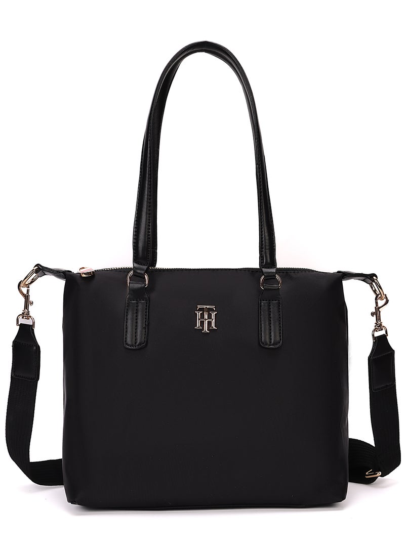 Tommy Hilfiger Sport Tommy Hilfiger black shoulder bag, shoulder bag, tote bag - Image 1