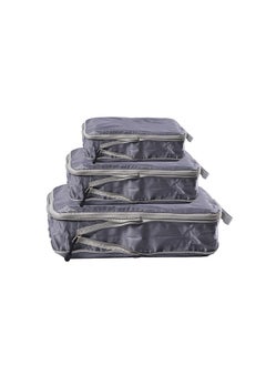 3-pcs Foldable portable travel storage bag with zippers, waterproof clothing storage bag, dustproof clothing storage bag, classification bag