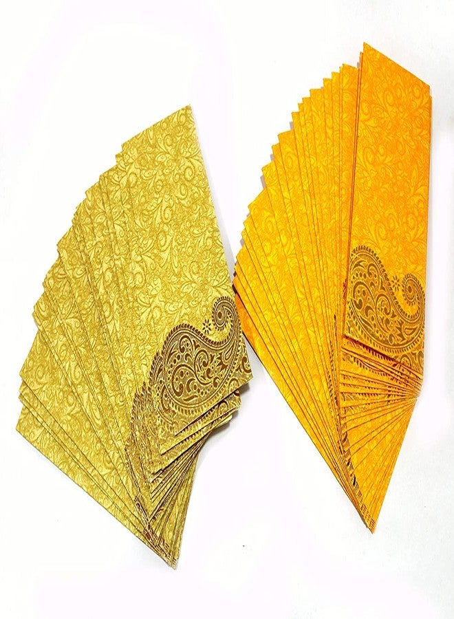 Peeplvalue Premium 100 Pcs Designer Money gift Envelope, Shagun Lifafa -Multicolor - Image 1