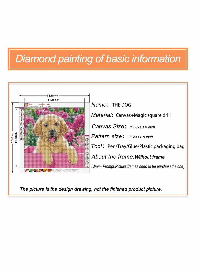 Suntown Diamond Art Kits, Full Drill Round Rhinestone Embroidery Cross Stitch Diamond Art Kits for Adults Beginners, 5D Diamond Painting Kits for Kids, Gifts for Children, Home Wall Decor Arts Craft (40X30CM) - Image 2