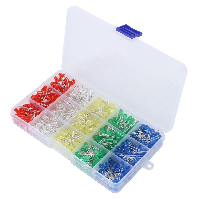 500Pcs Light Emitting Diode 5mm Colored LED Bulb Assortment Kit Electronic Component Indicator - Image 4