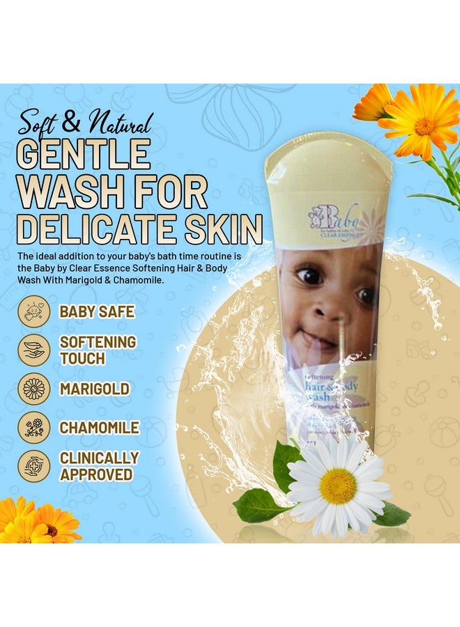 Clear Essence Baby Softening Hair & Body Wash with Marigold & Chamomile - 8 oz| Gentle Tear-Free Baby Wash for Delicate Skin & Hair | Nourishing Baby Bath Formula with Calendula for Ultimate Skin Care - Image 3
