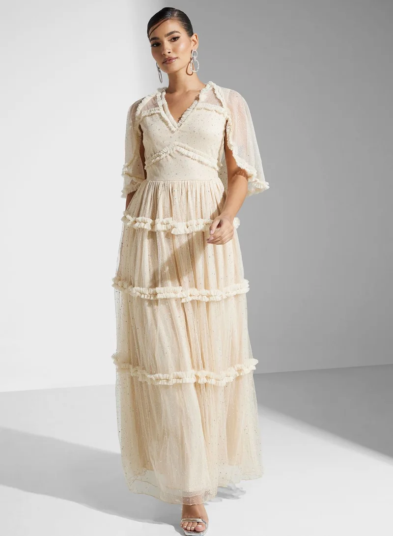 Golden Apple Tiered Tulle Dress