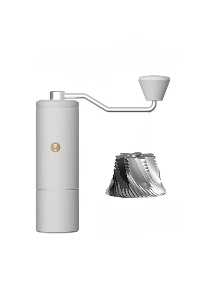 TIMEMORE C5 Manual Coffee Grinder – White, 42mm 7-Star Stainless Steel Burr, Adjustable Grind Settings, Portable Hand Crank Mill for Espresso, Pour Over, French Press - Image 1