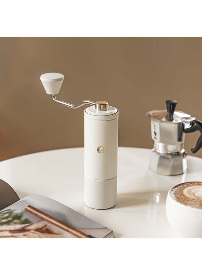 TIMEMORE C5 Manual Coffee Grinder – White, 42mm 7-Star Stainless Steel Burr, Adjustable Grind Settings, Portable Hand Crank Mill for Espresso, Pour Over, French Press - Image 3