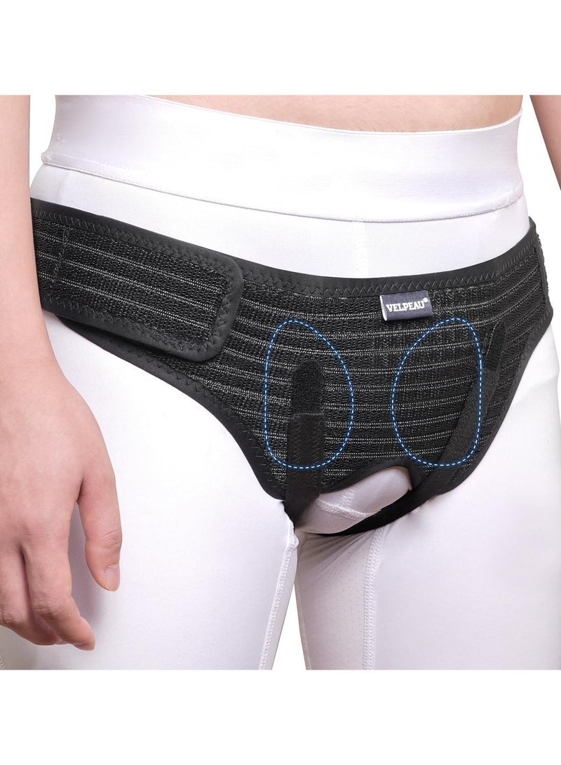 general Hernia Belt Truss for Men and Women - Hernia Support Brace for Single/Double Inguinal or Sports Hernia 2 Removable Compression Pads and Adjustable Groin Straps - Image 1