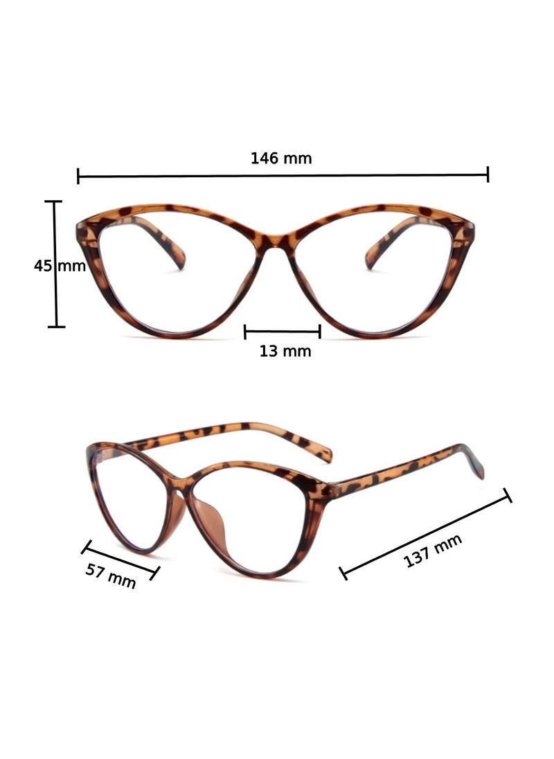 Blue Light Blocking Optical Eyeglasses - Stylish Oversized Frames, Clear Lens, Polarized. Top-rated Bluelight Protection for Reading, Work, & Screen Time. Vintage-Inspired, Lightweight Design.